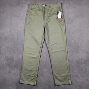 Vans Authentic Chino Pants Mens 29x30 Olive Green Relaxed Fit Stretch